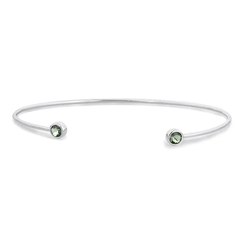 0.43CT, Green Amethyst Bracelet (BC163BAMG)