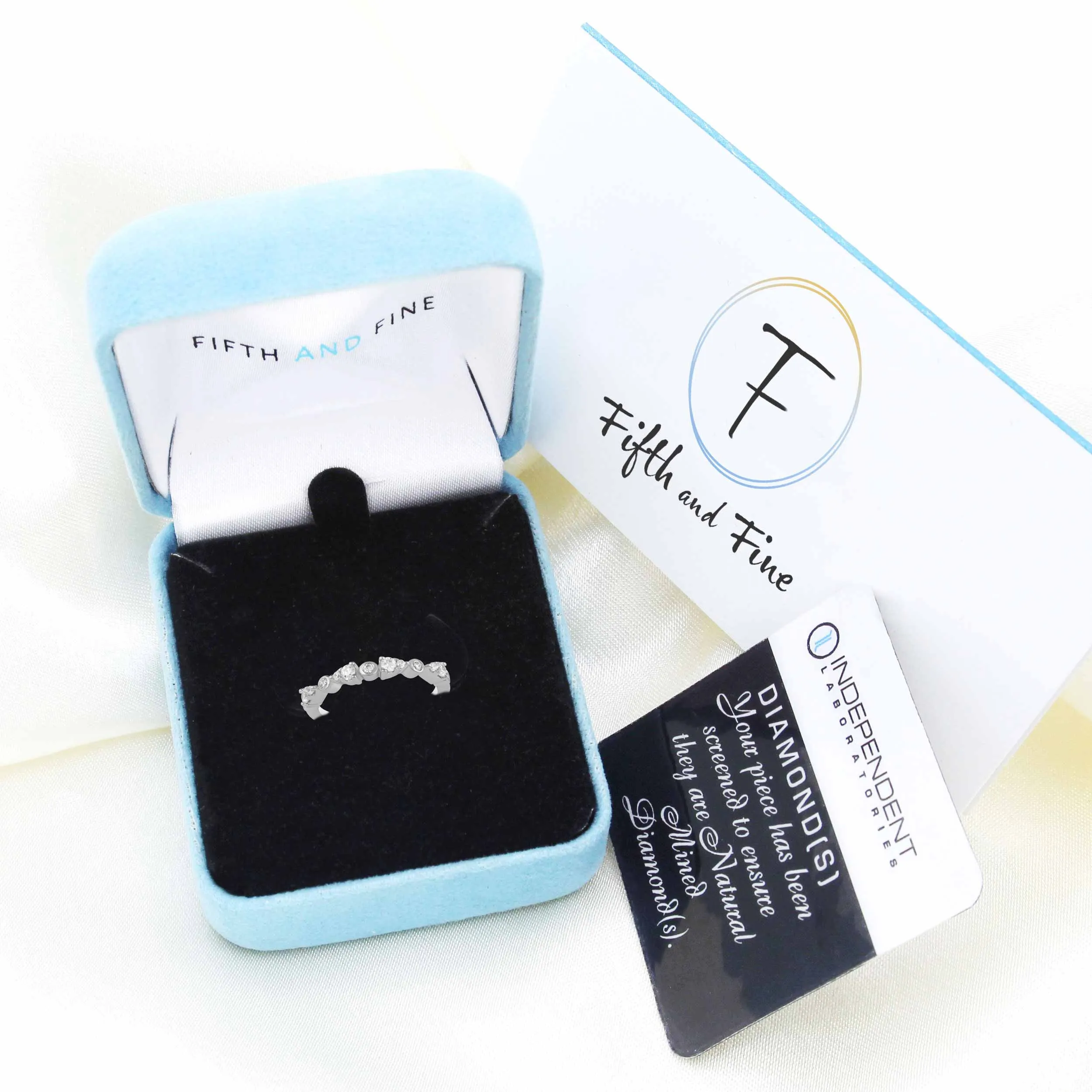 1/3CT TW Diamond band Promise Ring in 925 Sterling Silver