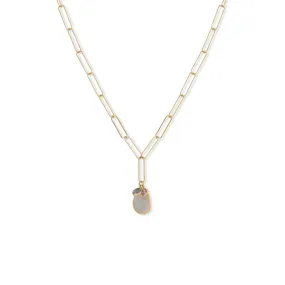 21" 14 Karat Gold Plated Charm Drop Necklace