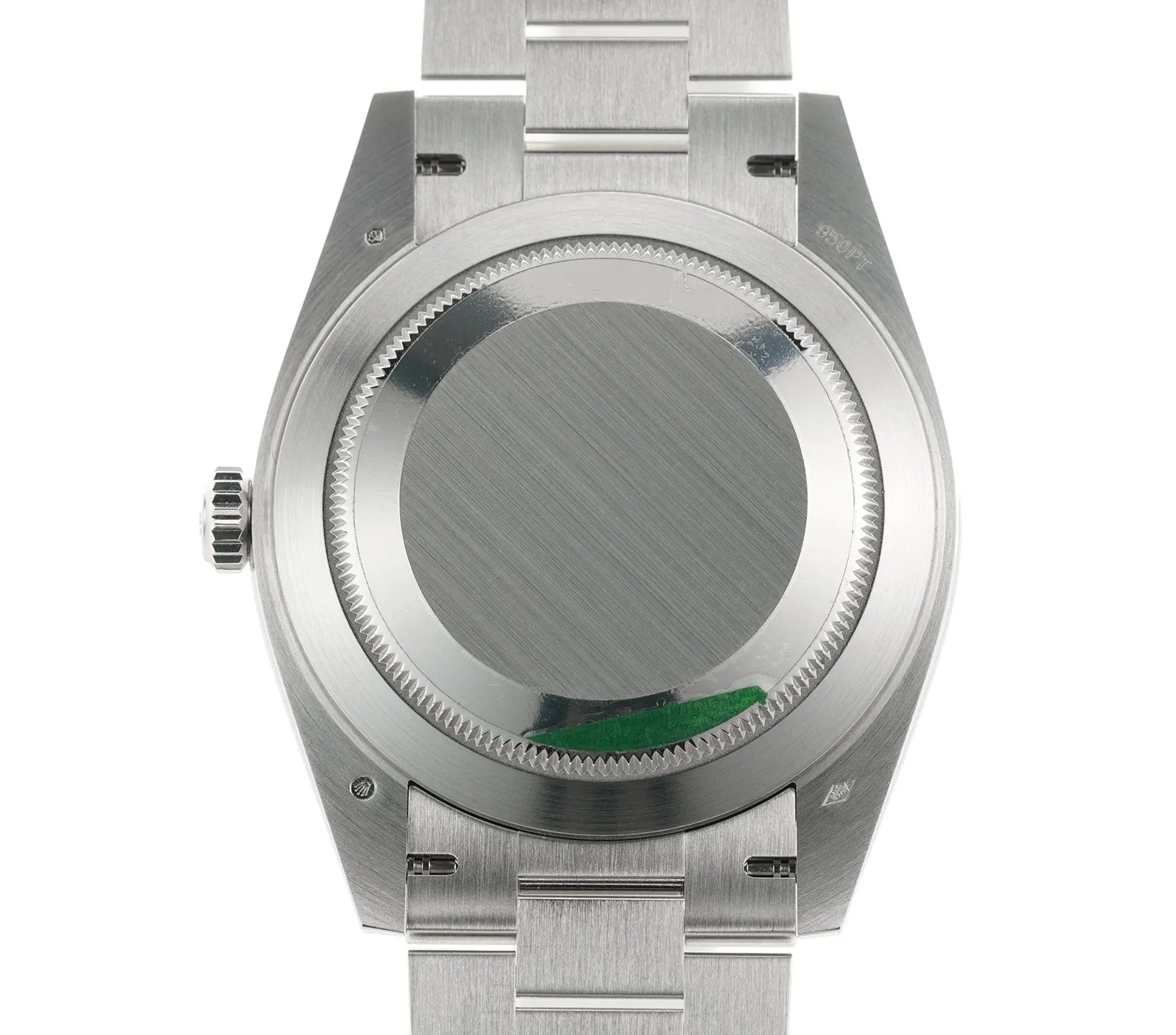 40mm Platinum President Baguette Diamond Bezel Black Baguette Diamond Dial