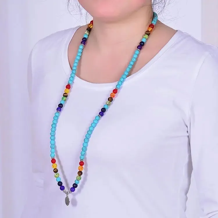 7 Chakra Turquoise 108 Mala