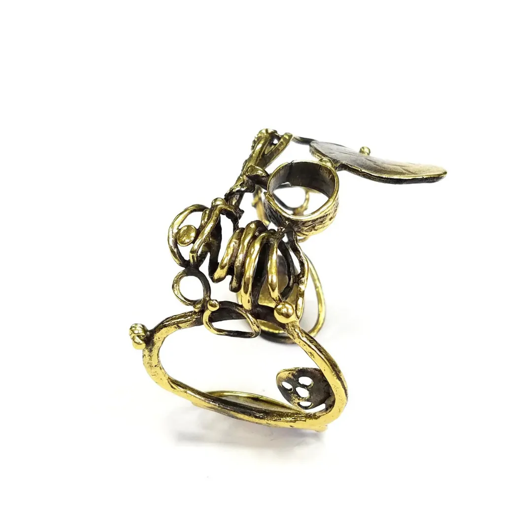 Abstract Adjustable Bangle Bracelet