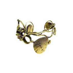 Abstract Adjustable Bangle Bracelet