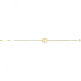 Acotis Silver Bracelet Gold Plated Tree Of Life G2698GP