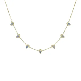 Amaya 14K Gold Vermeil Rainbow Moonstone Necklace