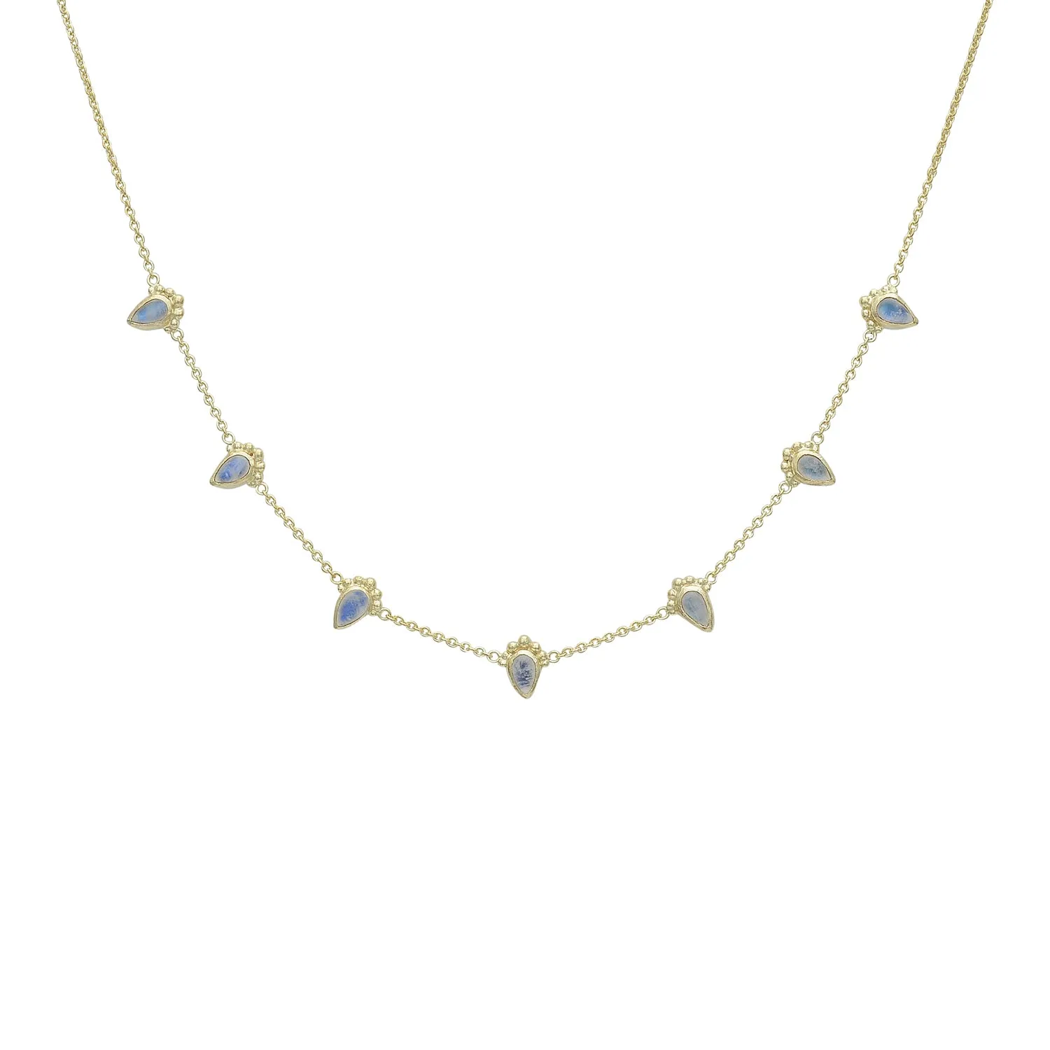 Amaya 14K Gold Vermeil Rainbow Moonstone Necklace