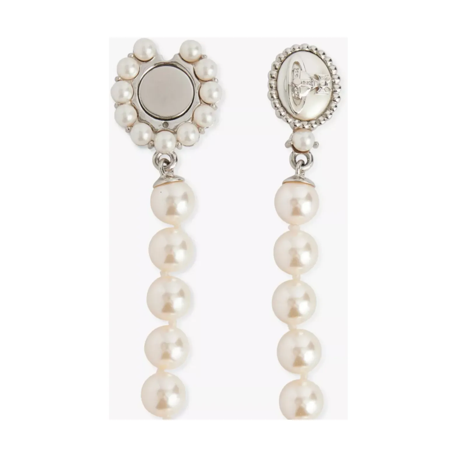 Amaya Large Pearl Bracelet Platinum/Creamrose Pearl