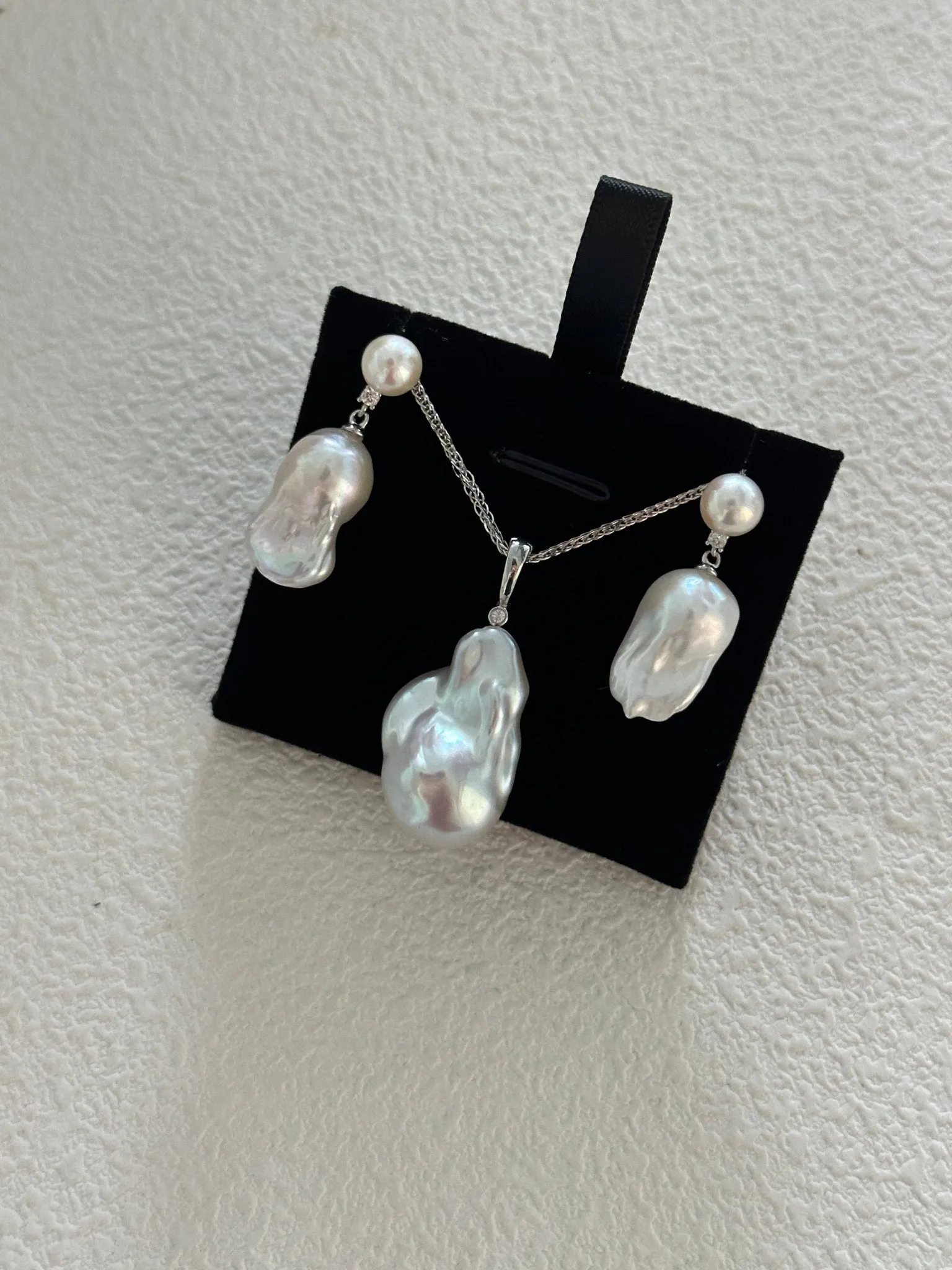 AMBER Baroque Pearl Drop Earrings