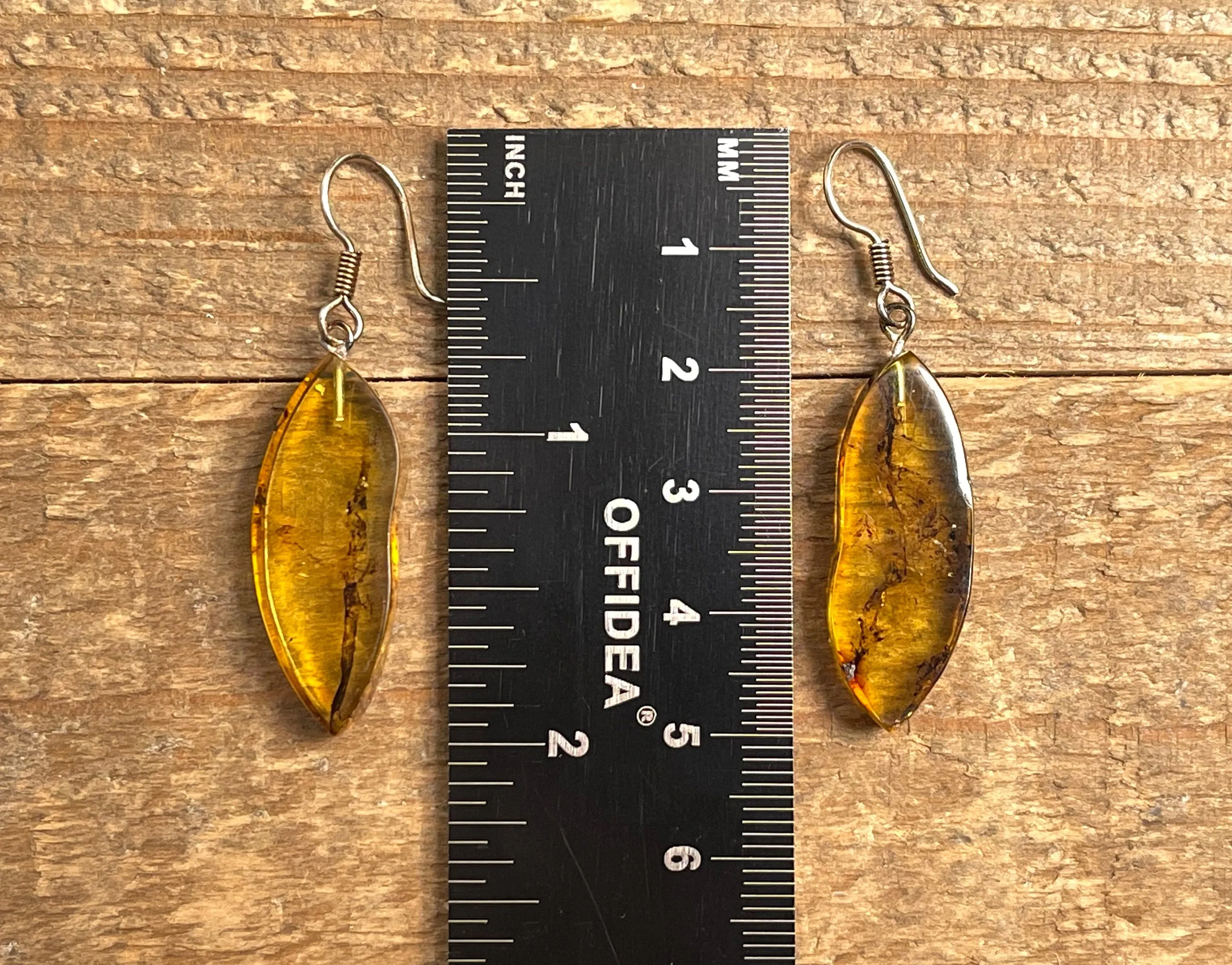 AMBER Crystal Earrings - Statement Earrings, Dangle Earrings, Handmade Jewelry, Healing Crystals and Stones, 50344