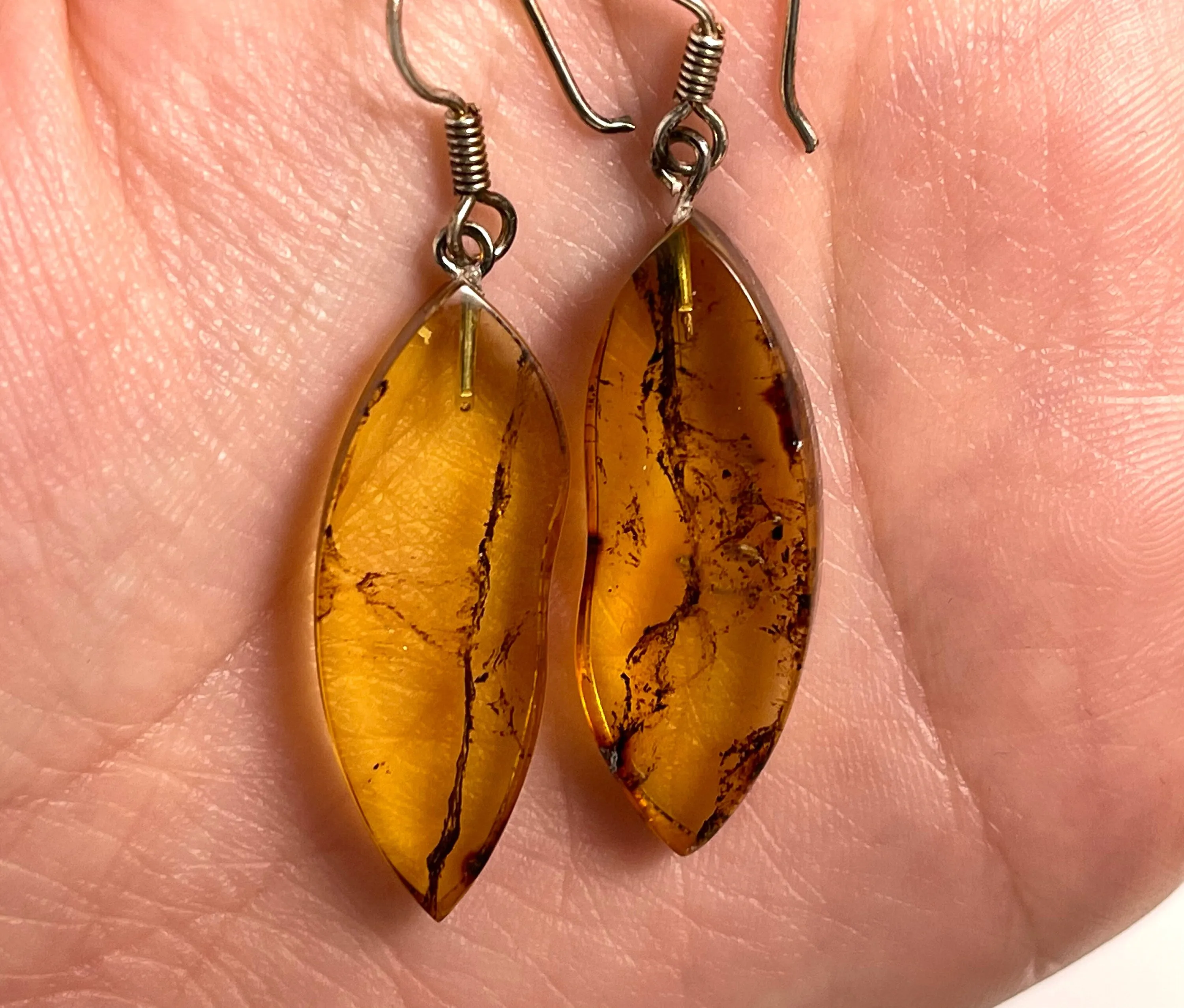 AMBER Crystal Earrings - Statement Earrings, Dangle Earrings, Handmade Jewelry, Healing Crystals and Stones, 50344