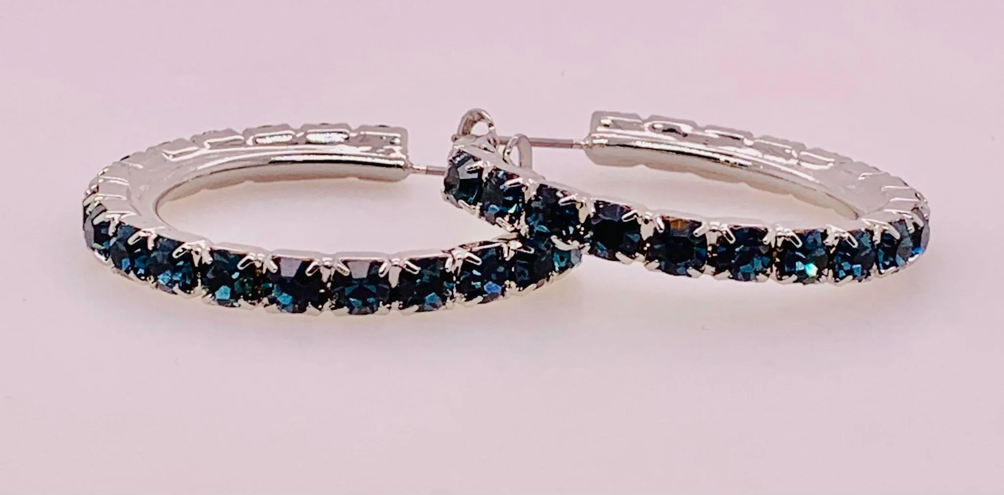 Amber Hoop Earrings