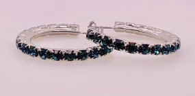 Amber Hoop Earrings