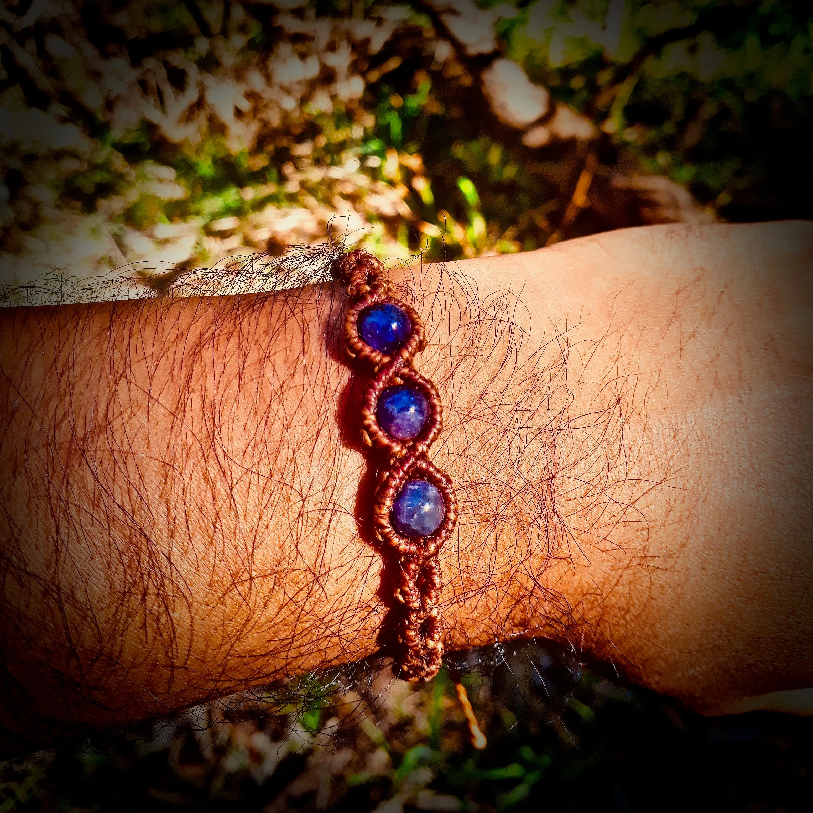 Amethyst beads bracelet