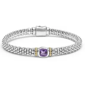 Amethyst Caviar Bracelet | 6mm (Size M)