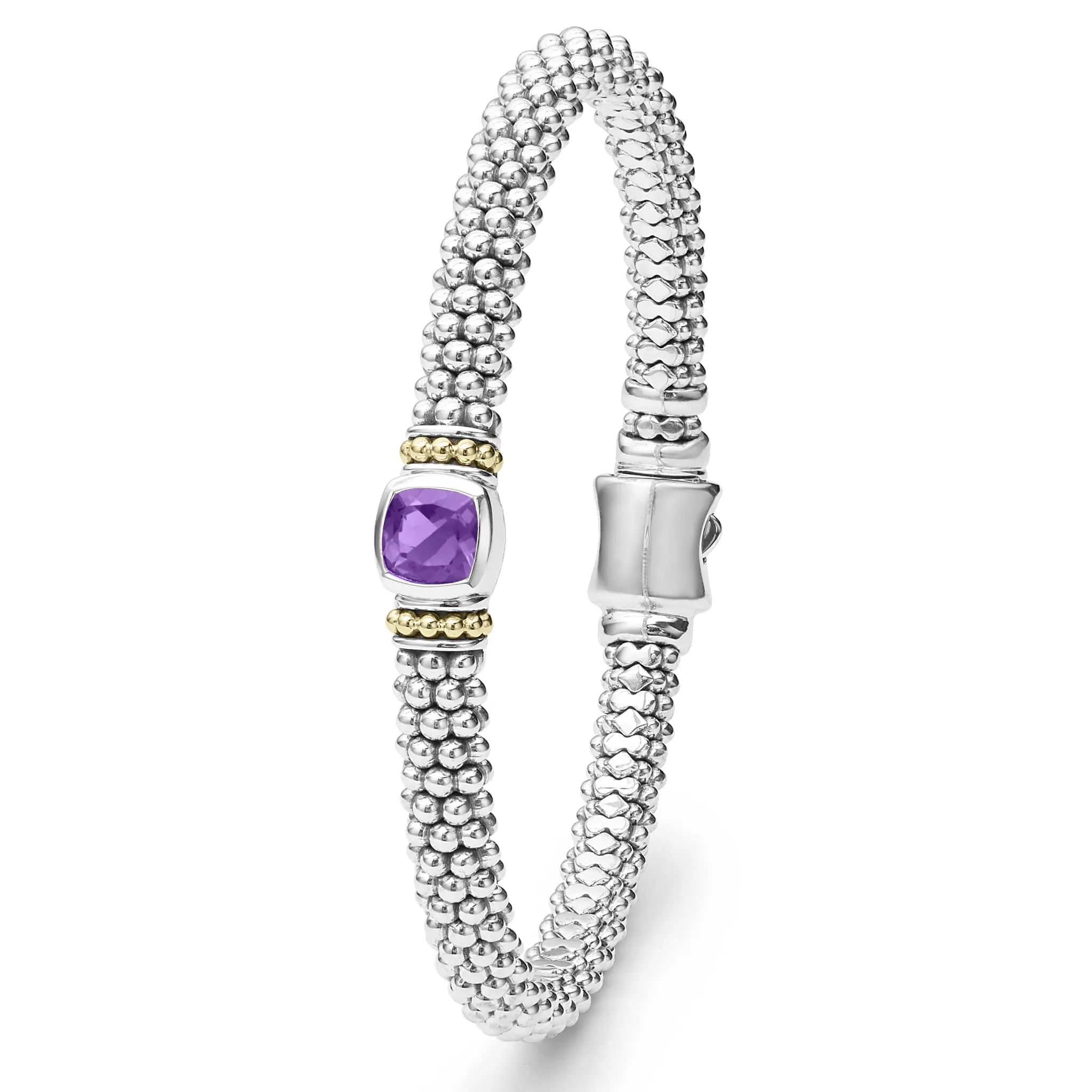 Amethyst Caviar Bracelet | 6mm (Size M)
