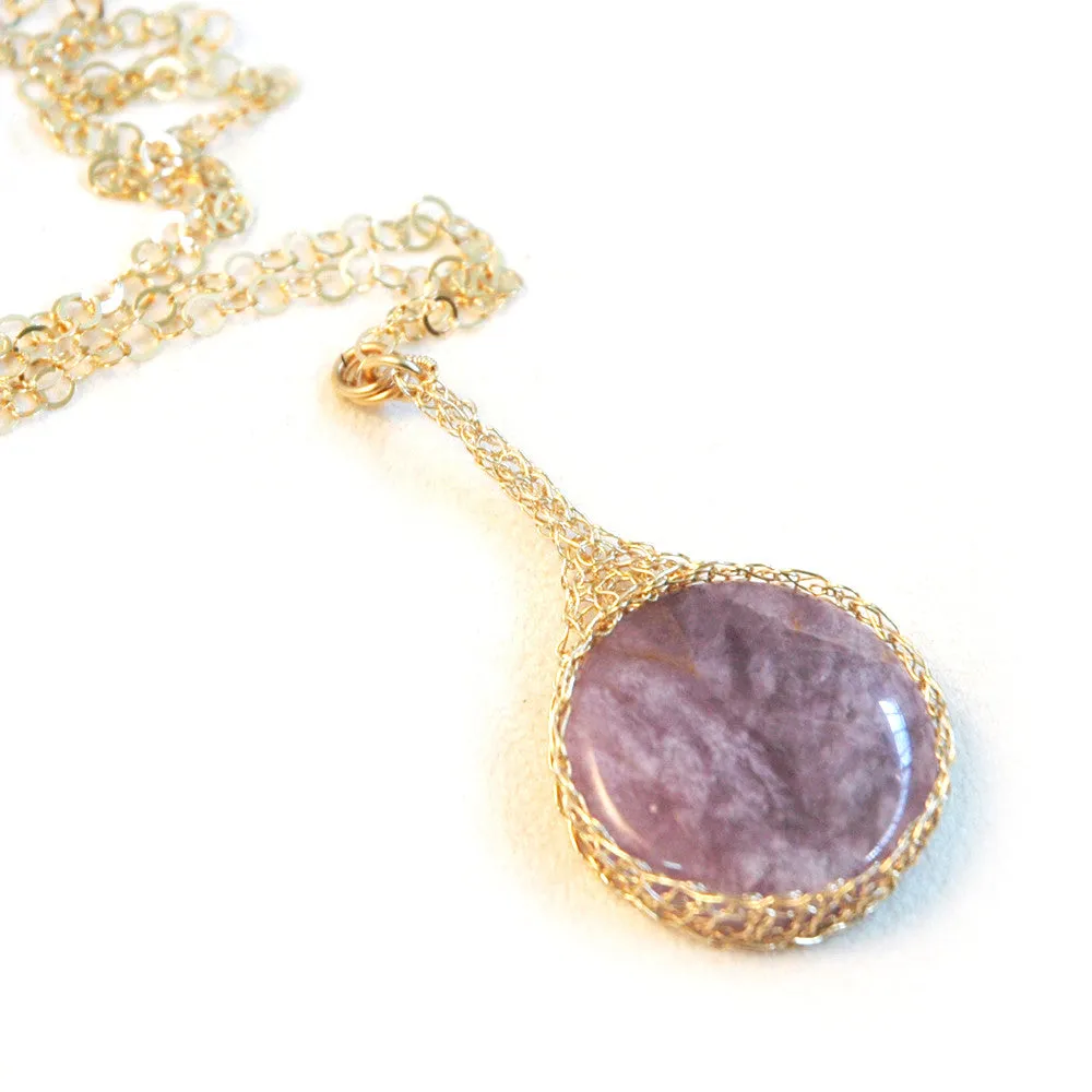 Amethyst necklace , pendant charm necklace