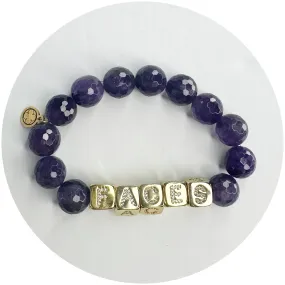 Amethyst "FACES" Bracelet