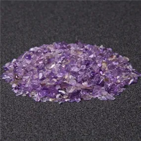 Amethyst Semi Tumbled Gemstone Mini Chips 3-5 mm, Amethyst Tumbled Chips, Amethyst Purple Tumbled Chips, Wholesale Bulk Lot, Natural Crushed