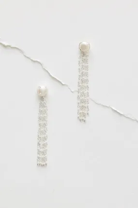 AMÉLIE GEORGE ISABEL - WEDDING EARRINGS - SILVER