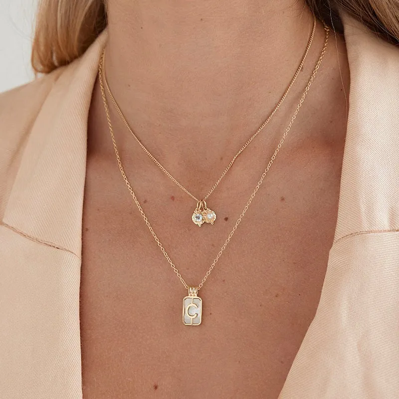APRIL TOPAZ BIRTHSTONE CHARM