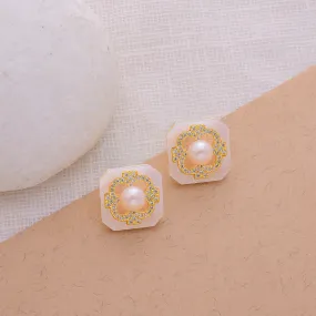 Aurelia Geometrical American Diamond Fashionable Stud Earrings