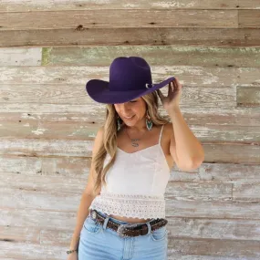 Bailey 4X Purple Fur Felt Cowboy Hat
