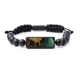 Bead Wood Resin Bracelet - Corda (Dark Green, 591273)
