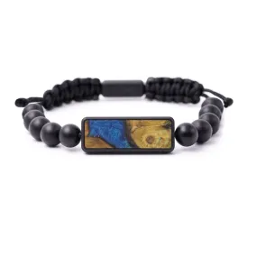 Bead Wood Resin Bracelet - Jaden (Light Blue, 591662)