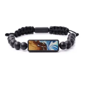 Bead Wood Resin Bracelet - Rosendo (Light Blue, 589676)