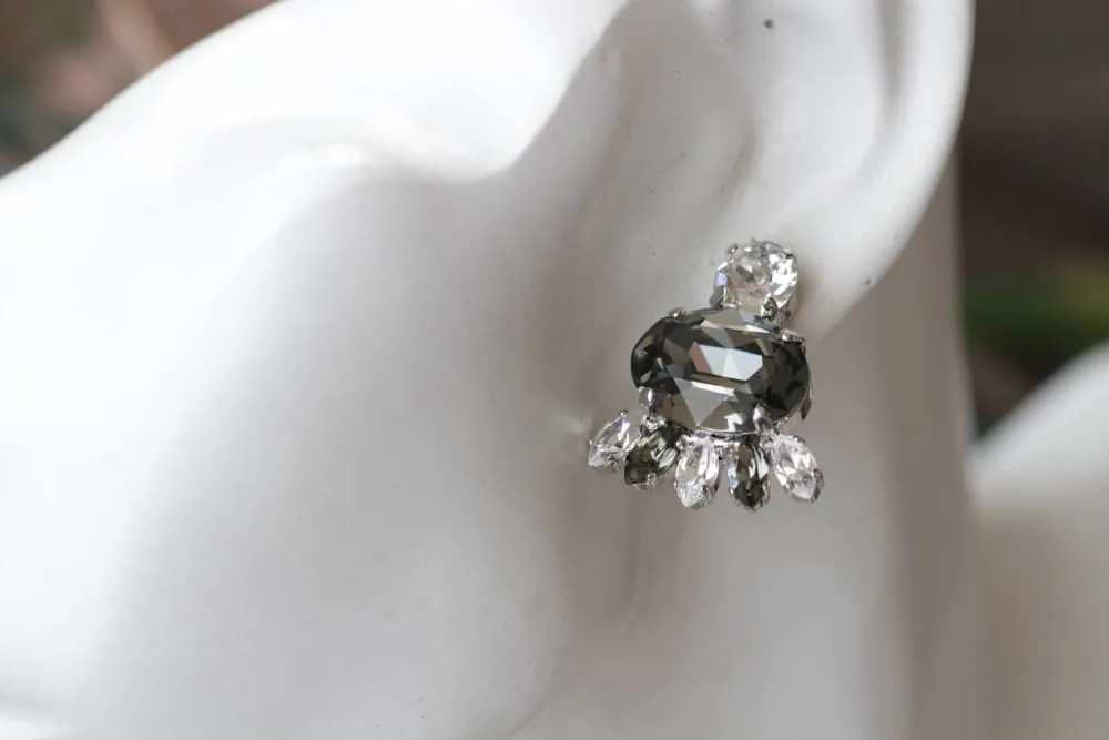 BLACK DIAMOND STUDS