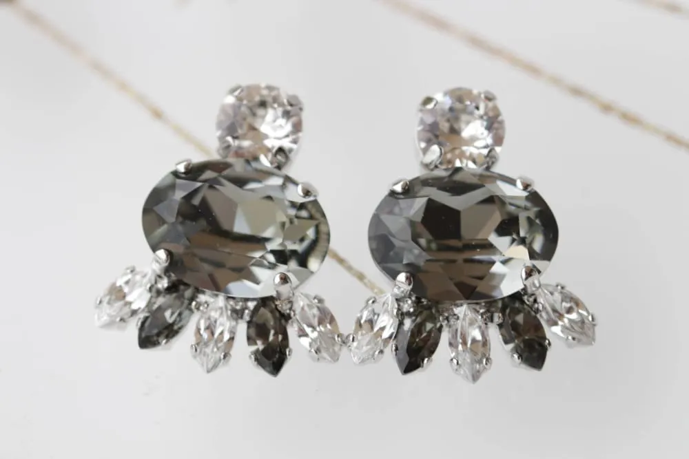 BLACK DIAMOND STUDS