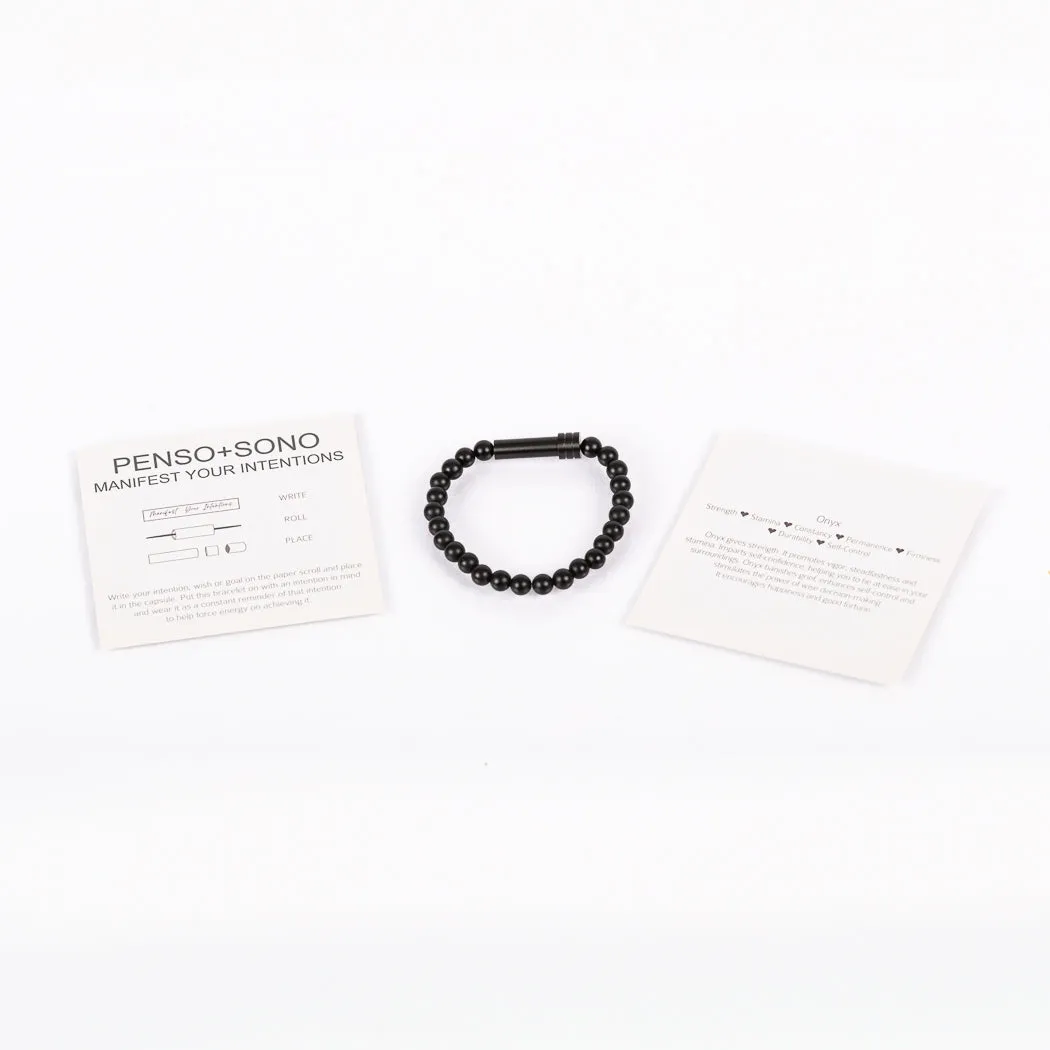 Black Onyx Intention Bracelet