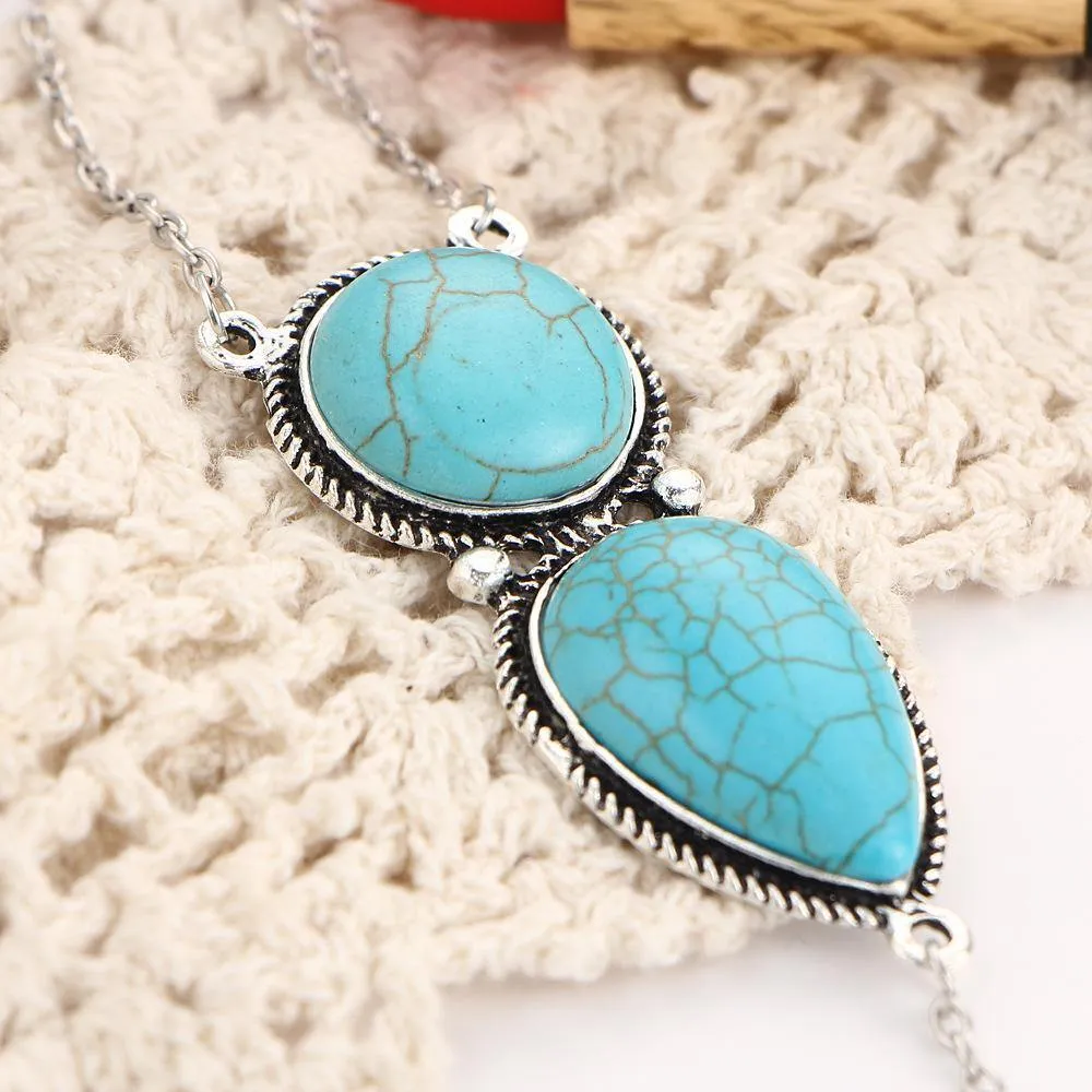 Bohemian Style Turquoise Hand Chain