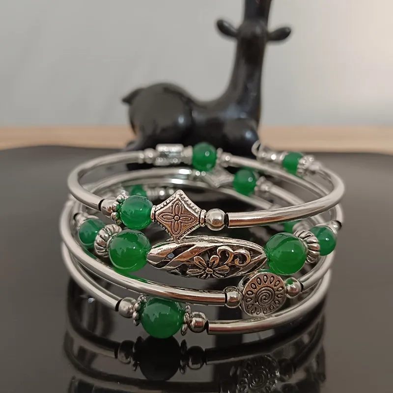 Boho Chic Multicolor Stone Bracelet  Perfect Gift for Her