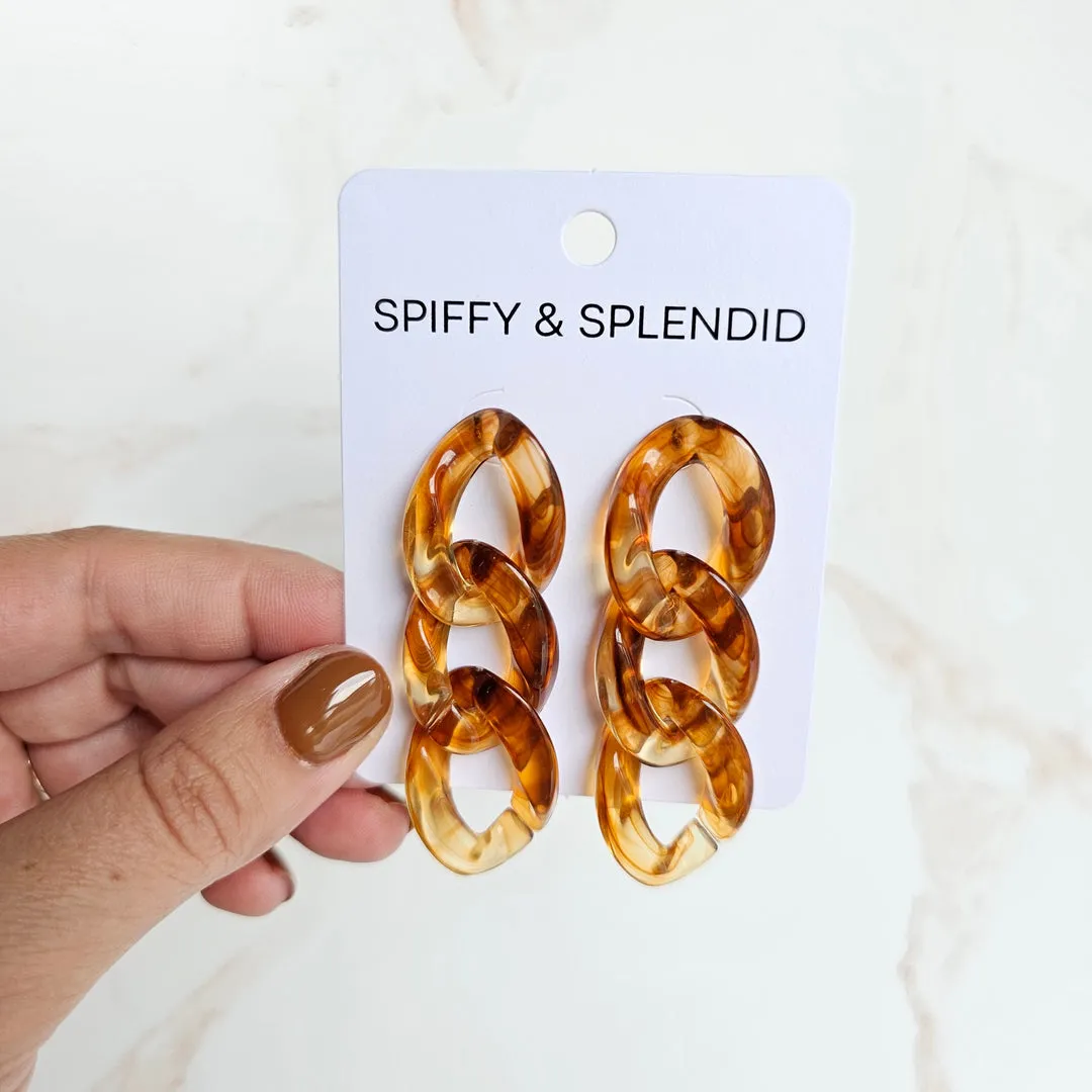 Brooklyn Earrings | Amber