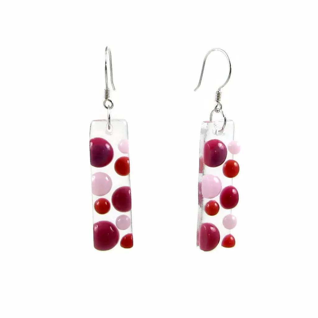 Bubbles Glass Earrings - Navy