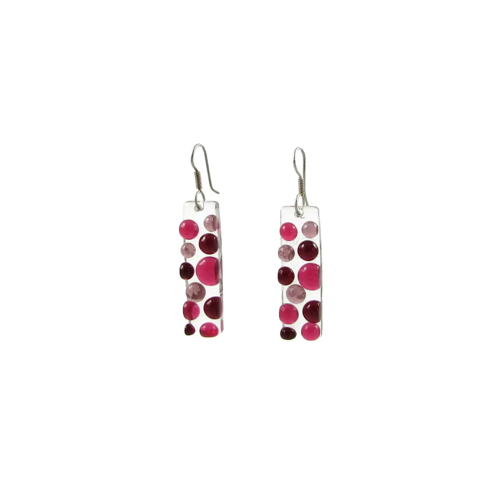 Bubbles Glass Earrings - Navy