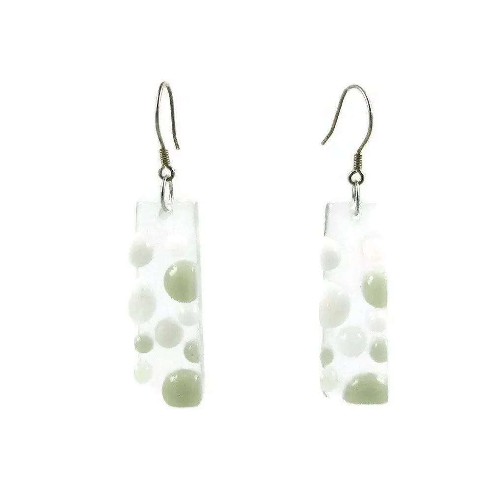 Bubbles Glass Earrings - Navy