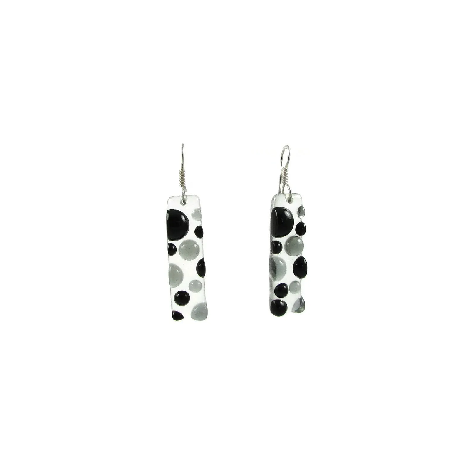 Bubbles Glass Earrings - Navy