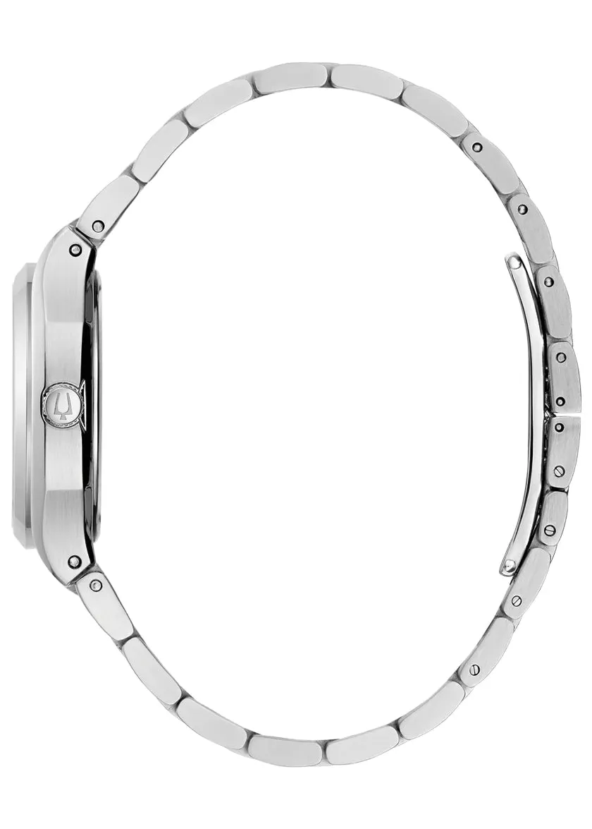 BULOVA LADIES SURVEYOR TURQUOISE DIAL DIAMOND STAINLESS 96P243