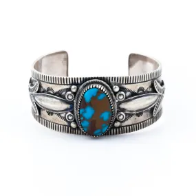 Chocolatey Egyptian Turquoise Cuff