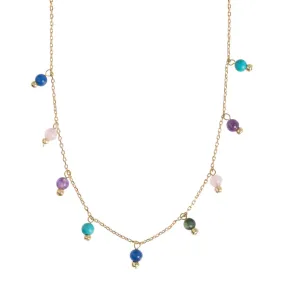 Colorful Precious Stone Necklace