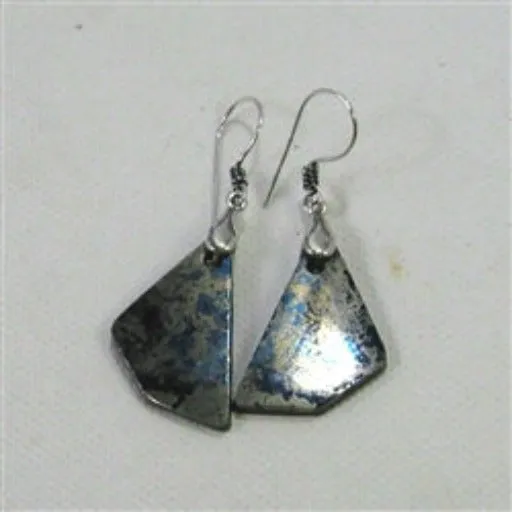 Covellite Earrings Rare Gemstone Drop  Earrings