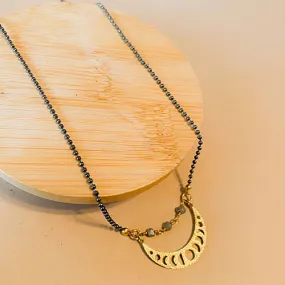 Crescent Moon Phase Necklace