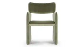 Crown - Crown Armchair, Olive Green Velvet