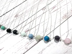 Crystal Bead Necklace - Dainty Minimalist Choker Necklace