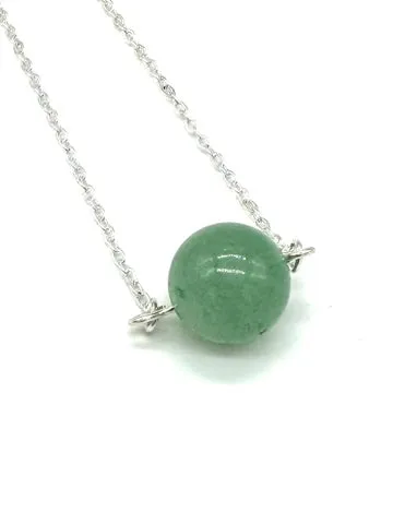 Crystal Bead Necklace - Dainty Minimalist Choker Necklace