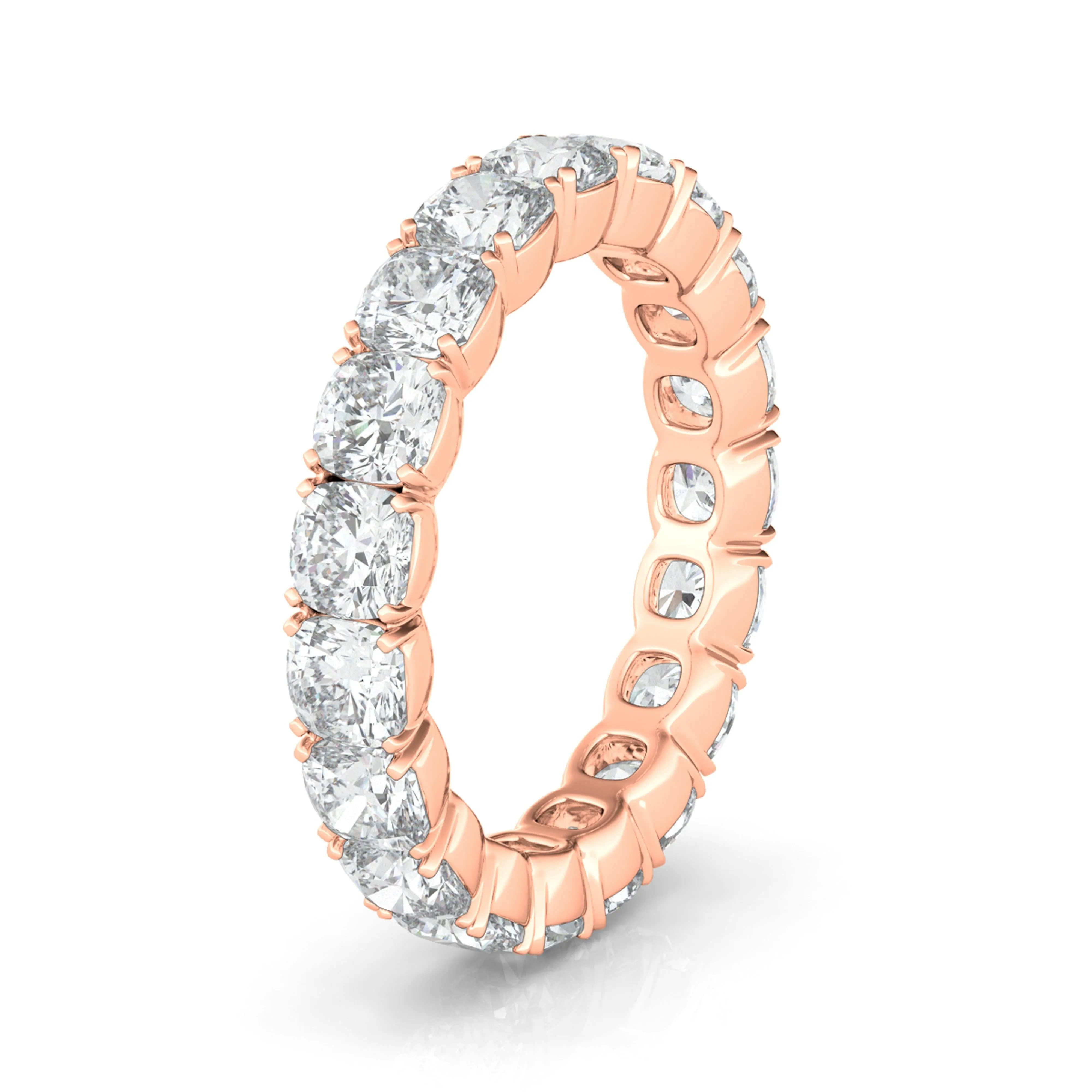 Cushion Cut Eternity Band