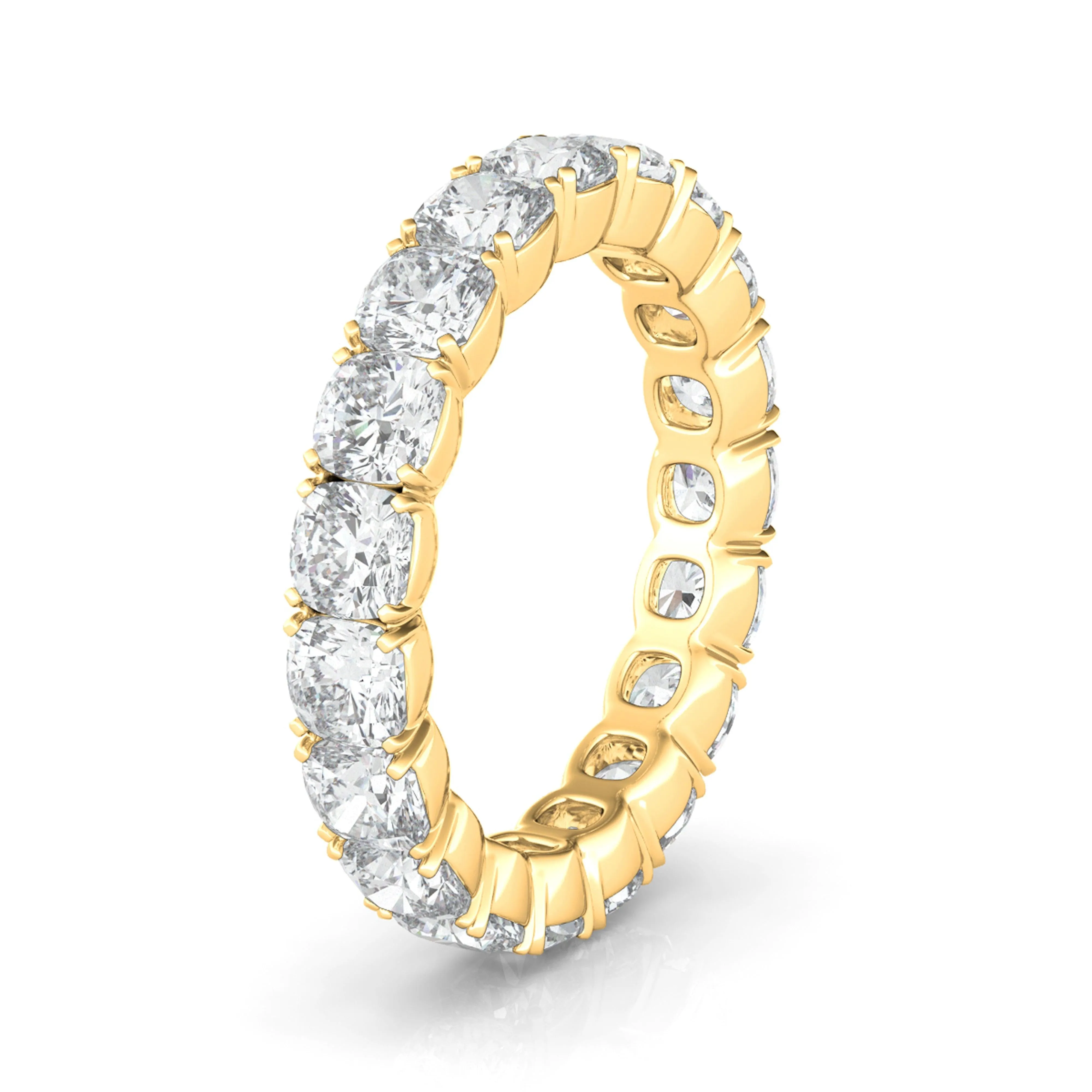 Cushion Cut Eternity Band
