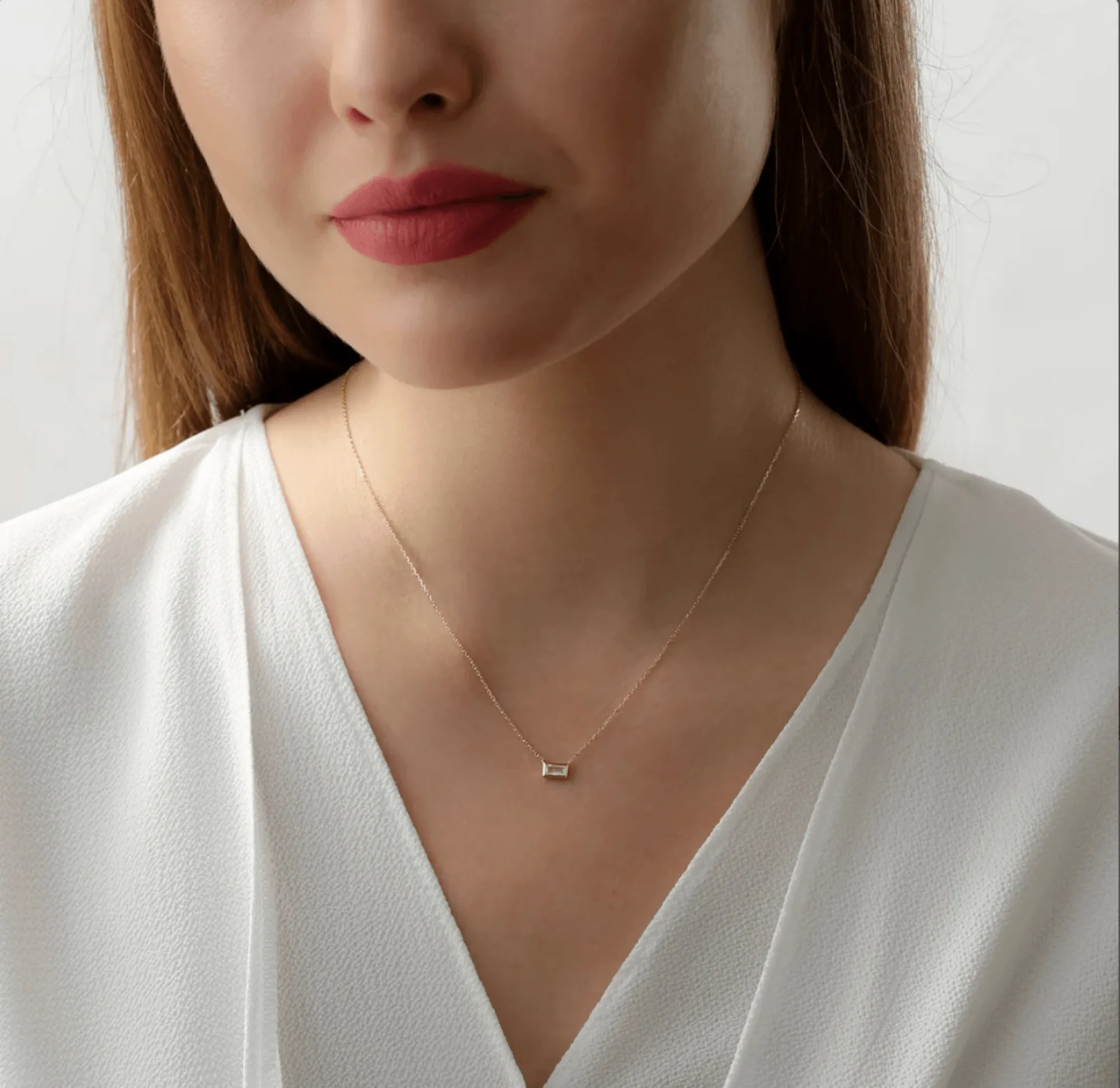 Dainty Moonstone Necklace, Teresa